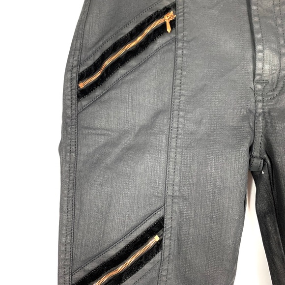 7 for all man kind black jeans - Picture 3 of 4